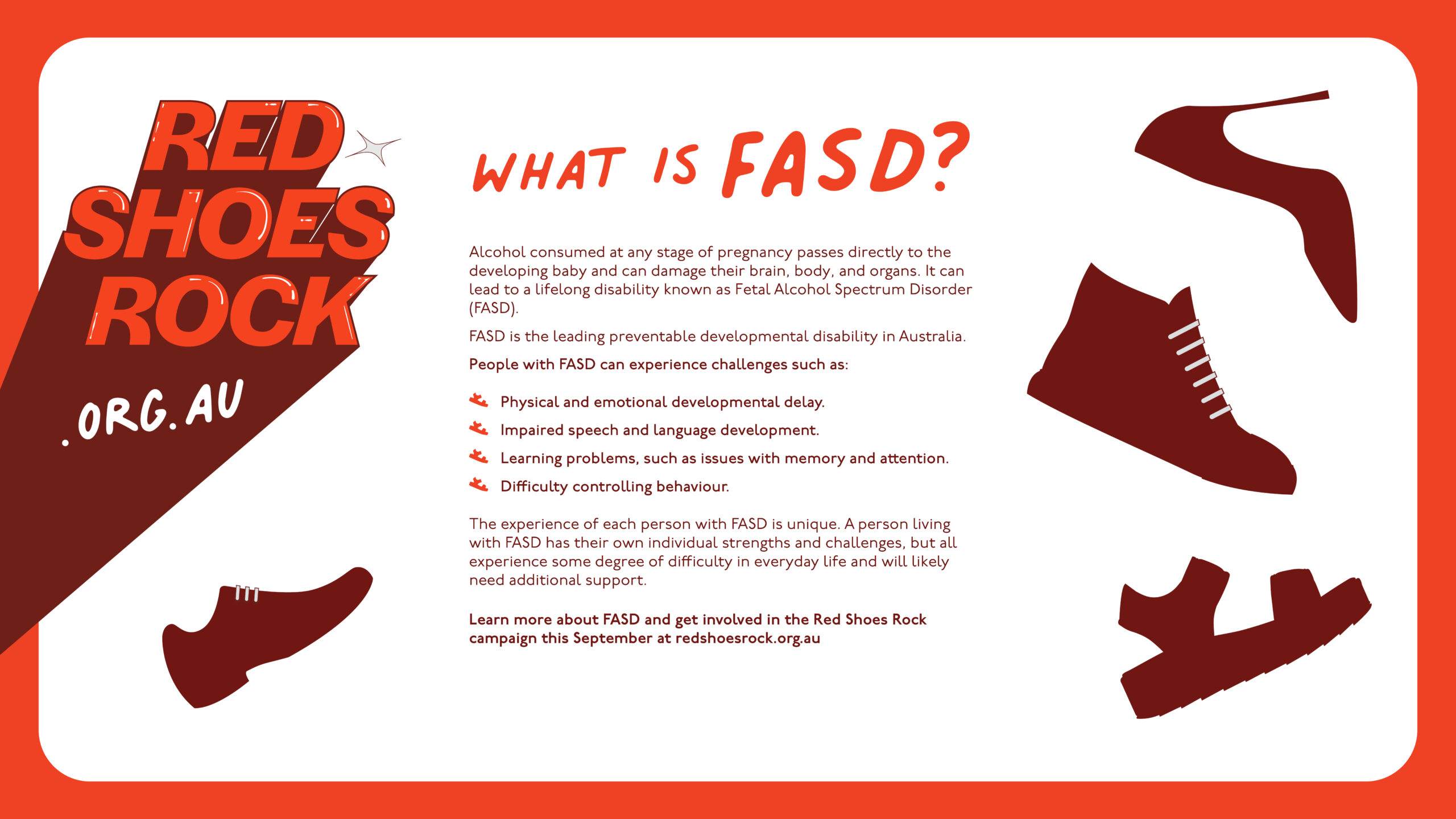 Red Shoes Rovk Australian landmarks go red to raise awareness of Fetal Alcohol ...